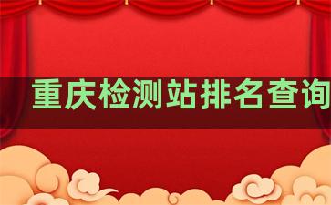重庆检测站排名查询网站